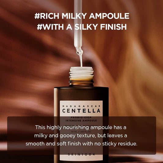 Skin1004 Madagascar Centella Asiatica Ampoule Facial Serum 100% Centella Asiatica Extract For Soothing Sensitive And Acne-Prone Skin Probio-Cica Ampoule