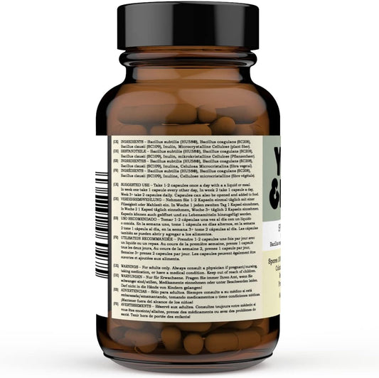 Youth & Earth Spore Probiotic 4 Billion Cfu Count (60 Capsules)
150 Grams