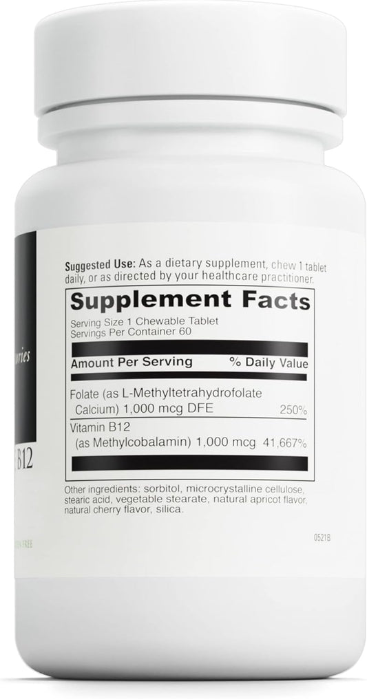 Davinci Labs Active Folate B12 Chewable - Dietary Supplement To Suppor