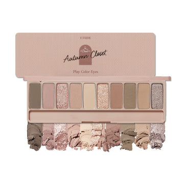 Etude Official Play Color Eye Shadow Autumn Closet 0.03  (0.7 G) X 10 Colors