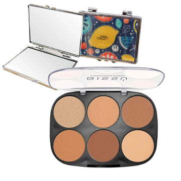 Bissú, Powder Contour Palette, Bronzer, Contour, Highlighter, (02)