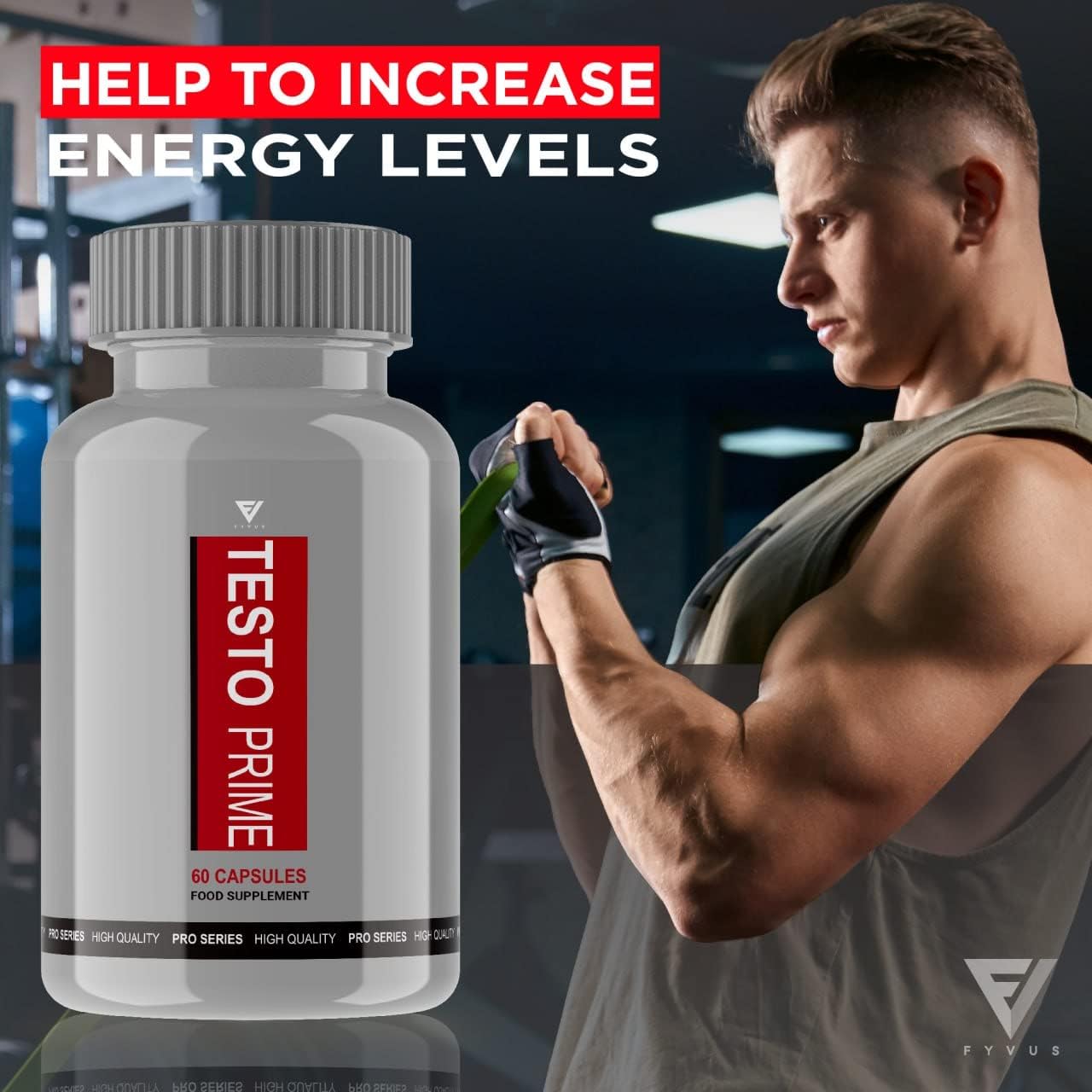 (2 Pack) Testoprime for Men Strongest Testosterone Booster