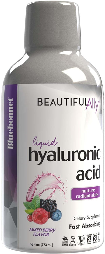 Bluebonnet Nutrition Liquid Hyaluronic Acid, Best For Hair, Skin, Nail