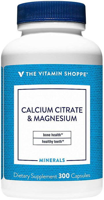 Calcium Citrate & Magnesium (300 Capsules) By The Vitamin Shoppe300 Co
