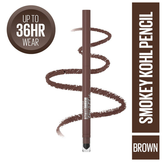 Maybelline New York 1h21 Tattoo Studio Kajal Liner : Smokey Brown