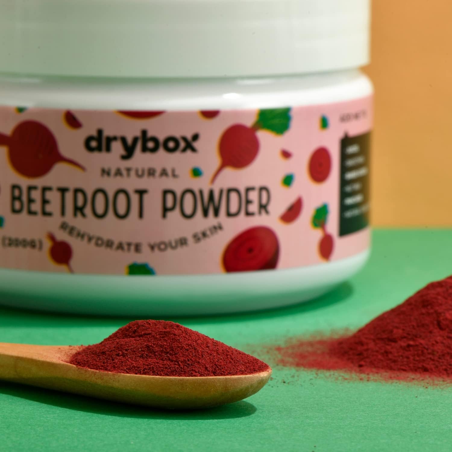 drybox Beetroot Powder, Pure Non-GMO Beets Superfood, Nitri