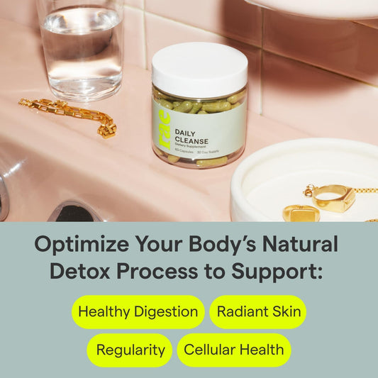Rae Wellness Daily Cleanse - Support The Detox Process, Healthy Skin & Digestive Health With Aloe Vera, Vitamin C, Psyll