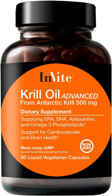 Invite Health Krill Oil Advanced - Supports Cardiovascular and Brain H