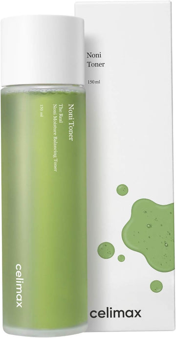 Celimax Noni Moisture Balancing Toner | With Noni Extract, Facial Astringent, Hydrating, Exfoliating, Anti Aging, For Acne Prone Sensitive Dry Skin, Dark Spots, Fine Lines, Korean Skincare, 150