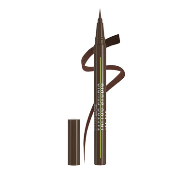 Maybelline New York Tattoo Studio Ink Pen Liquid Eyeliner, Up to 24 Hours of Wear, Waterproof & Smudge-Resistant Make Up, Brown, 1 Count