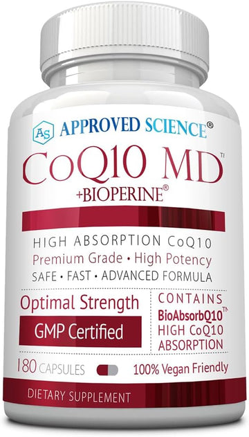 Approved Science Coq10 Md- Extra Strength 250Mg Pure Coq10