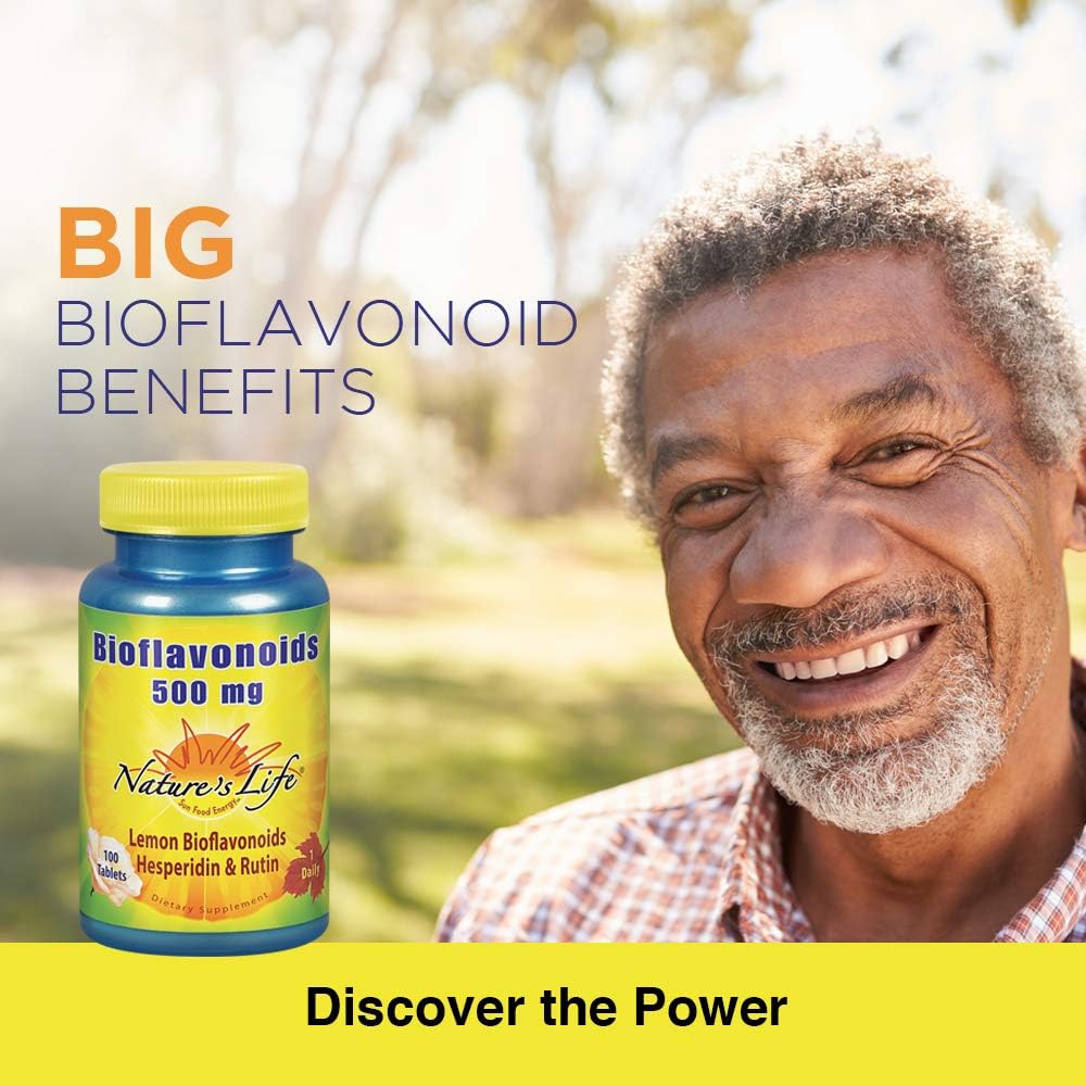 Nature's Life Bioflavonoids 500mg | Lemon Bioflavonoid Complex, Hesper