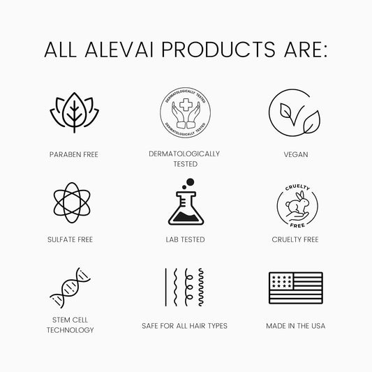 Alevai Stem Cell Anti Dandruff Shampoo | Itchy Scalp Treatment | Safe For Color & Chemically Treated Hair | 2 Percent Pyrithione Zinc | Sulfate-Free | Paraben & Phthalate Free | Vegan