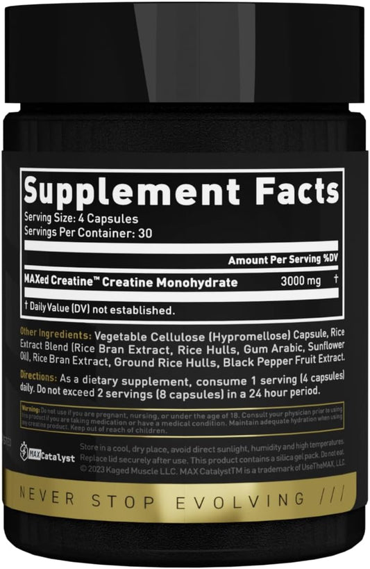 Kaged Creatine Monohydrate Elite Capsules| Unflavored| Muscl