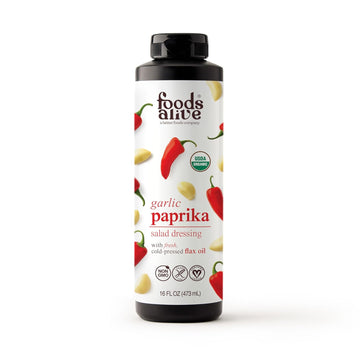 Foods Alive | Organic Garlic Paprika Salad Dressing |16 Oz16 Fl Oz (Pa1 Pounds