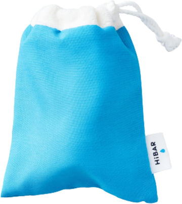 HIBAR Shampoo Bar Travel Pouch, Solid Hair Shampoo and Conditioner Bar Travel Bag, Portable Terry Cloth Drawstring Bag, Lightweight Sustainable On-The-Go Holder Case, Quick Dry, Fits 1 Bar