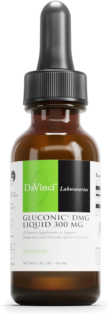 Davinci Labs Gluconic Dmg Liquid 300Mg - Helps Support Immune System,