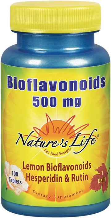 Nature'S Life Bioflavonoids 500Mg | Lemon Bioflavonoid Complex, Hesper