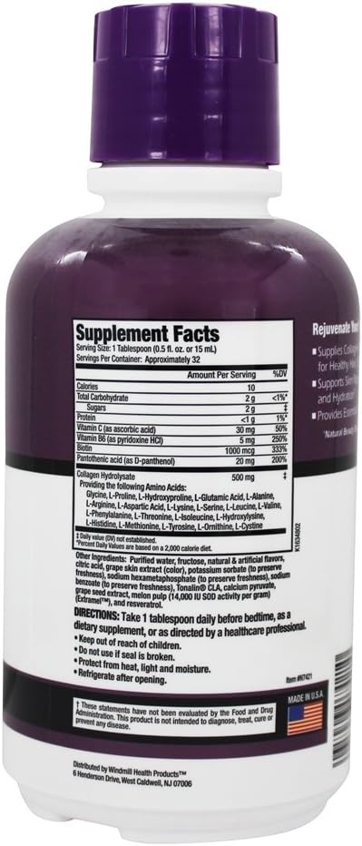 Windmill Health Products Rejuvicare Collagen Beauty Formula