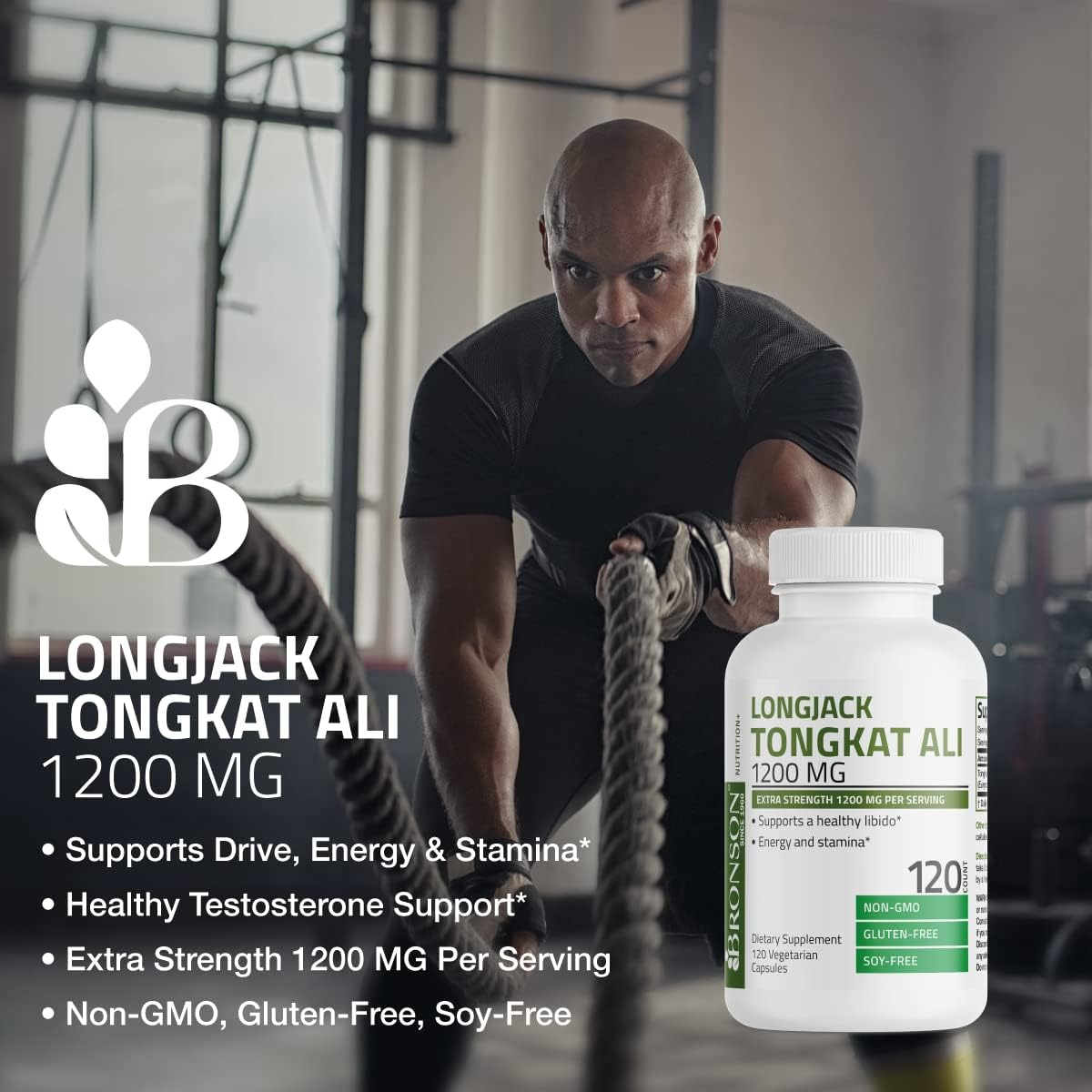Bronson Longjack Tongkat Ali 1200mg Extra Strength 1200mg P