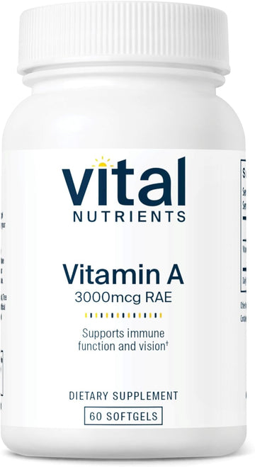 Vital Nutrients - Vitamin A - Supports Immune Function And Vision - 10