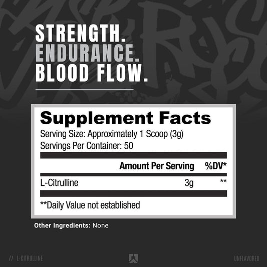 Ryse Element Series L-Citrulline Powder | Boost Nitric Oxide & Increase Vasodilation | For Pumps, Endurance, & Cardiovas