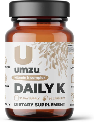 Umzu Daily K - Vitamin K Complex To Support Bone, Cardiovascular, Bloo