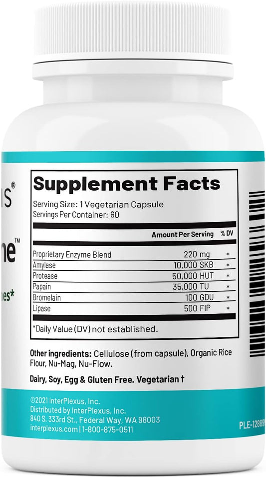 Interplexus Mega-Polyzyme - Full Spectrum Vegetarian Digestive Enzymes2.24 Ounces
