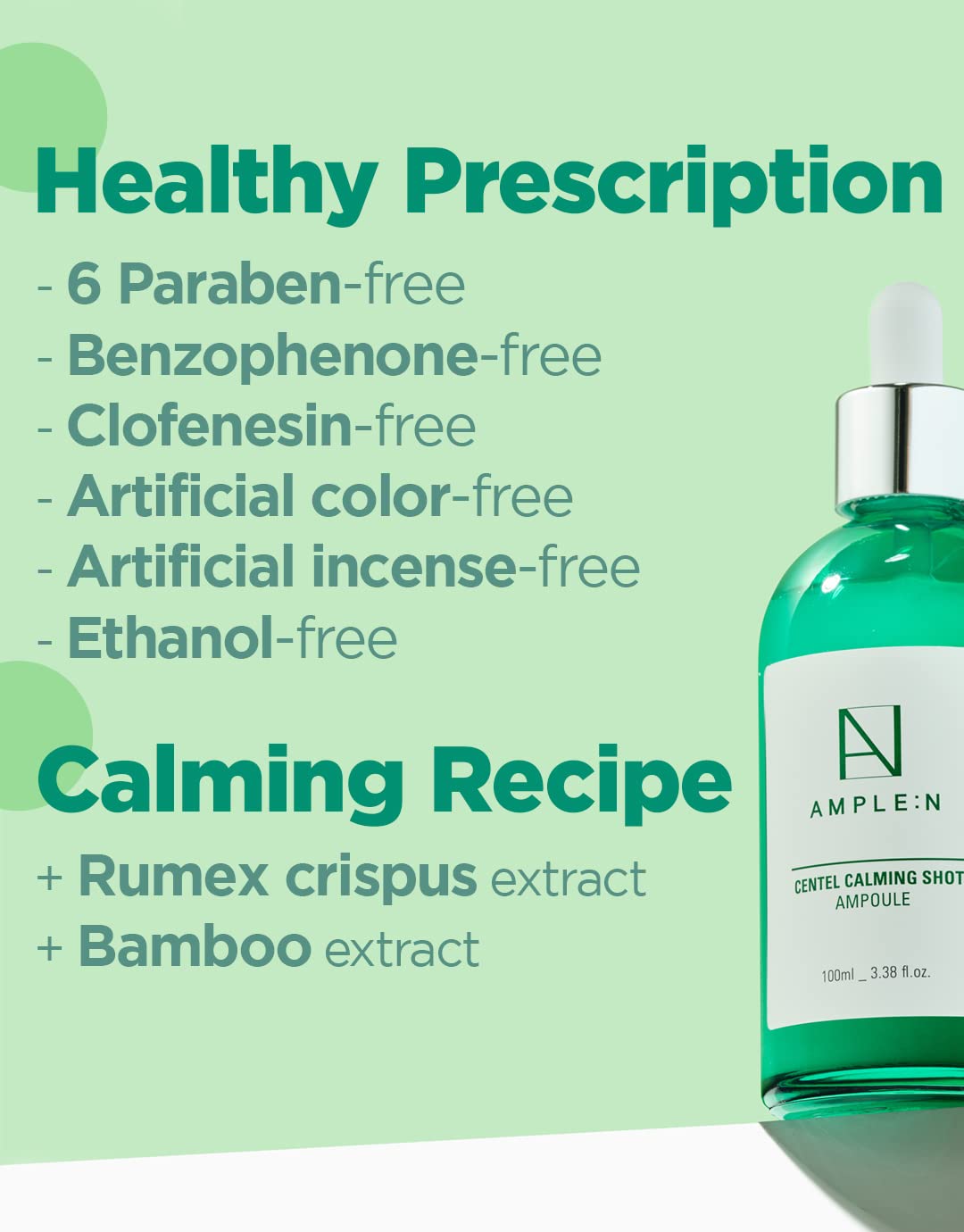 Esupli.com AMPLE:N Centel Calming Shot Ampoule - Soothing Face Serum wi