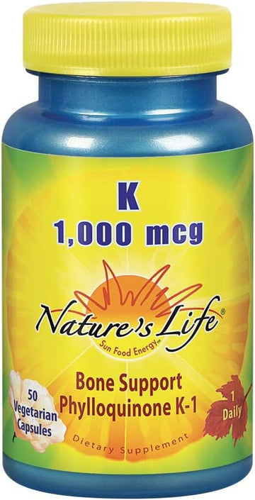 Nature'S Life Vitamin K 1000Mcg | Phylloquinone K-1 Supplement, Health