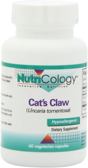 Nutricology Cat'S Claw, Vegicaps, 60-Count