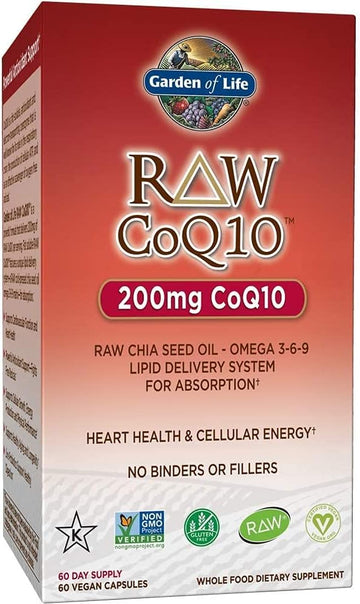 Garden Of Life Vegetarian Omega 3 6 9 Supplement - Raw Coq10 Chia Seed
