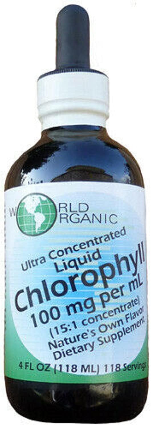 WORLD ORGANIC Liq Chlorophyll 15:1 Concentrate, 0.02 Pound