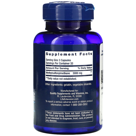 Life Extension, Msm, 1,000 Mg