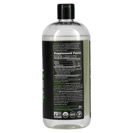 Sports Research, Organic Mct Oil, Unflavored