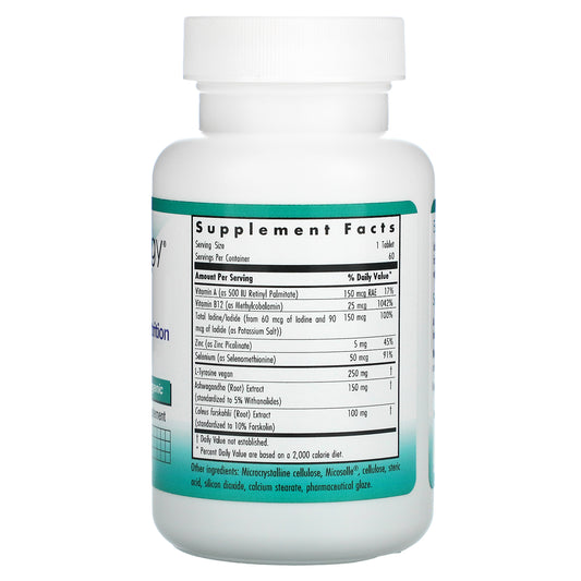 Nutricology, Essential Thyroid Nutrition With Iodoral, Vegetarian Tablets