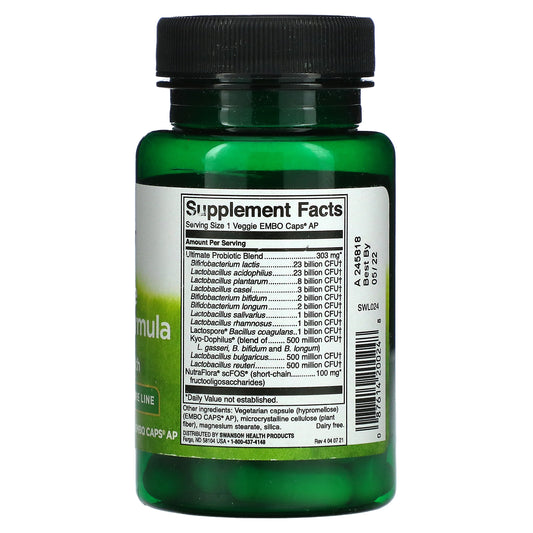 Swanson, Ultimate Probiotic Formula Veggie Embo Caps Ap