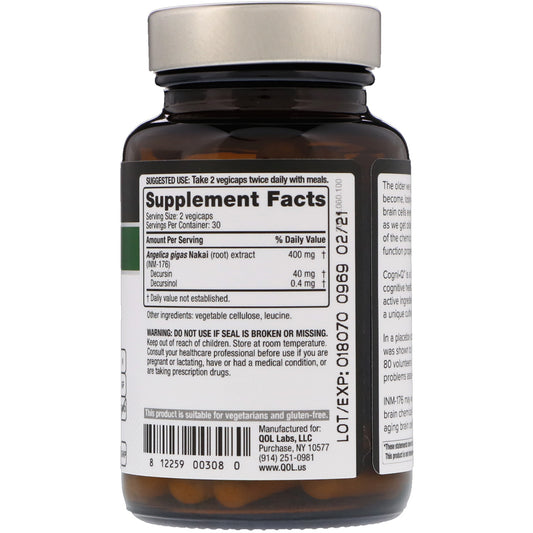 Quality Of Life Labs, Cogniúq, Cognitive Support, 200 Mg