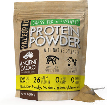 Paleopro Protein Powder (Ancient Cacao 1Lb.) Grass-Fed, Pastured, Cage