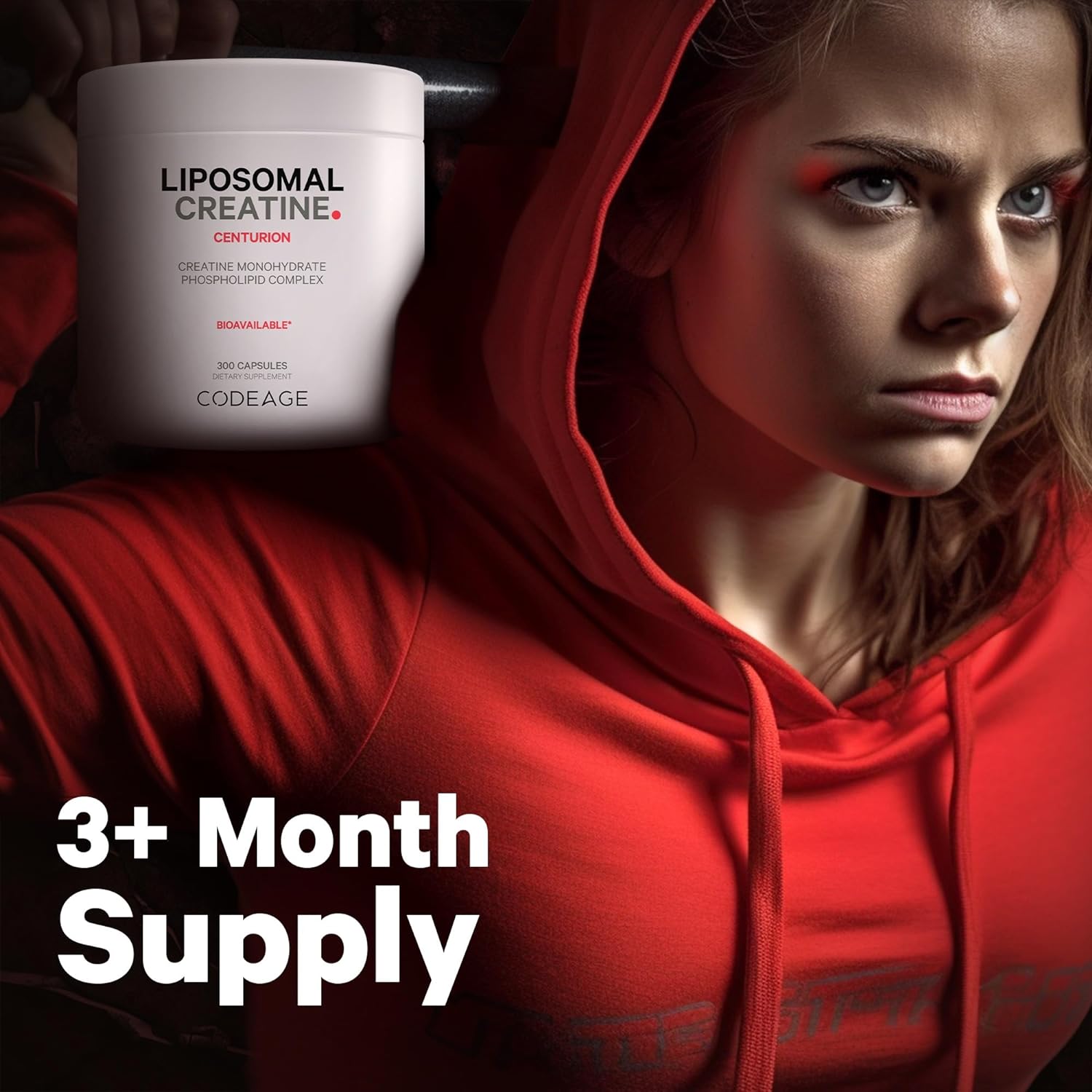 Codeage Liposomal Creatine Monohydrate Supplement, Pure Creatine 2500m