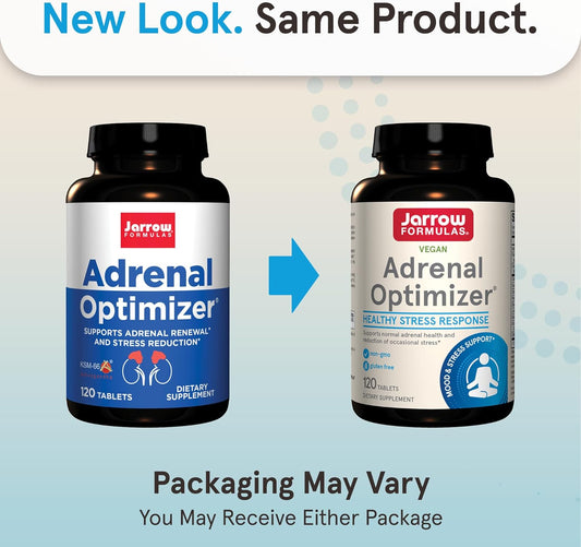 Jarrow Formulas Adrenal Optimizer - 120 Tablets - Dietary Supplement S4.8 Ounces