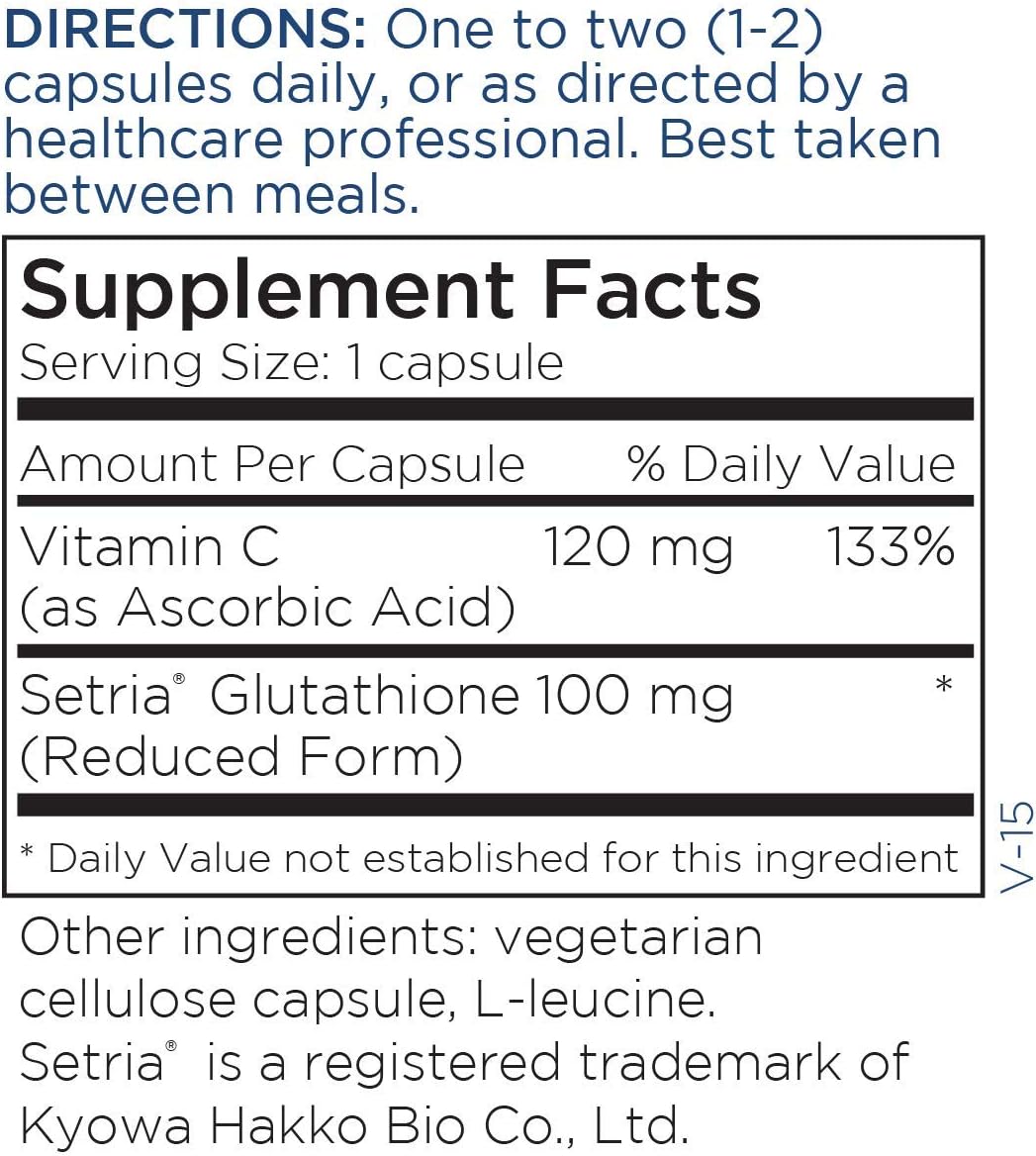 Metabolic Maintenance L-Glutathione 100 Milligrams - Antioxidant, Immu