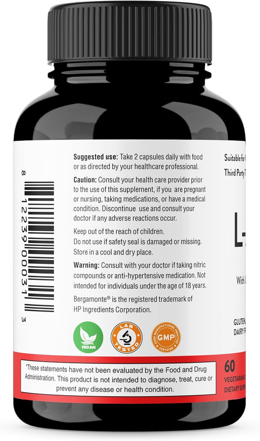 Sandhu'S L-Arginine With Nitric Oxide Precursor | Made In The Usa| 30 Days Supply| Workout Supplement|Supports Blood Flo