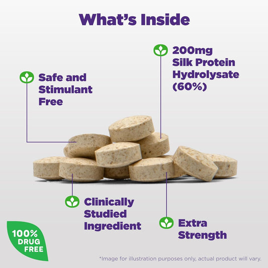 Natrol Cognium Memory Extra Strength Silk Protein Hydrolysate 200Mg, D