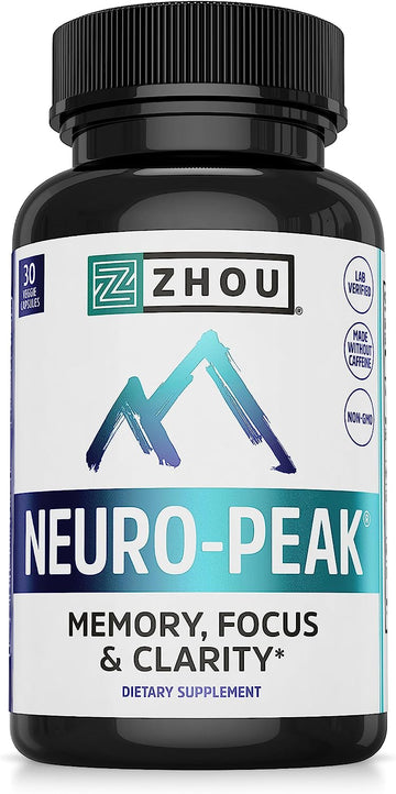Zhou Neuro Peak Brain Support Supplement | Memory, Focus & Clarity For