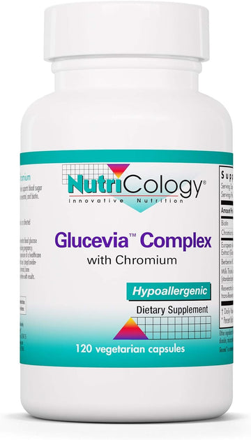 Nutricology Glucevia Complex Supplement, 120 Count