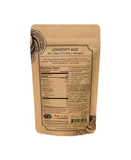 Anima Mundi Mushroom Mocha Milk - Organic Dairy-Free Creamer With Coco