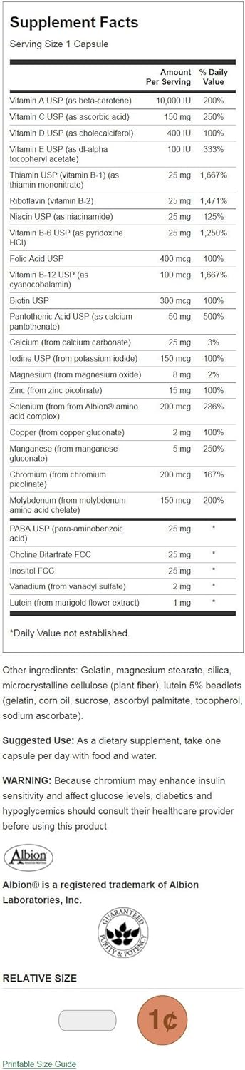 Swanson Active One Multivitamin Without Iron 90 Capsules