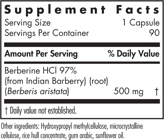 Allergy Research Group Berberine 500Mg Supplement - Multi-Faceted Meta