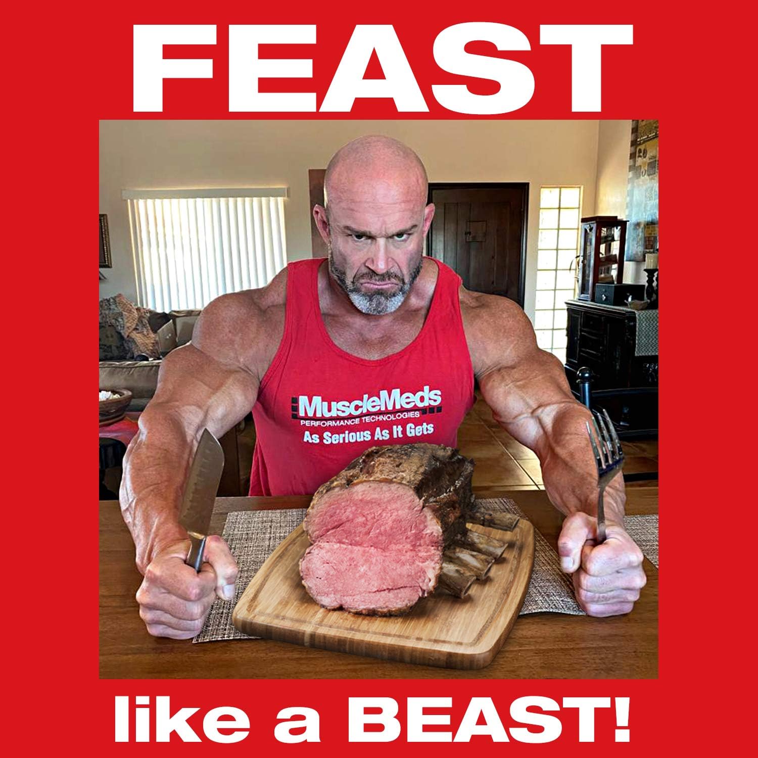 MuscleMeds Feast Mode Appetite Stimulant Weight Gain Pills Digestive E